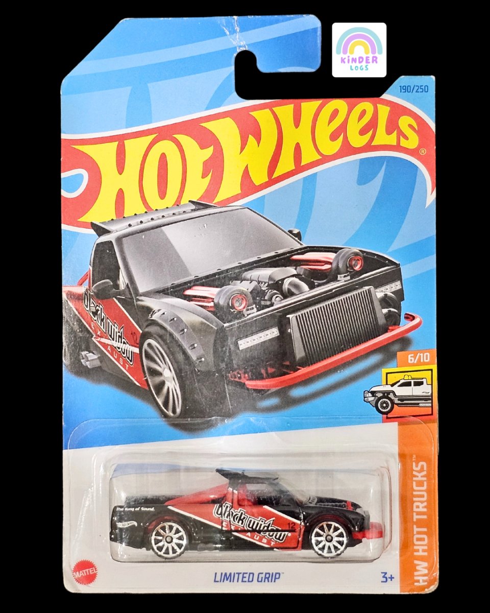 Hot Wheels Limited Grip (Black - Red) - Kinder Logs