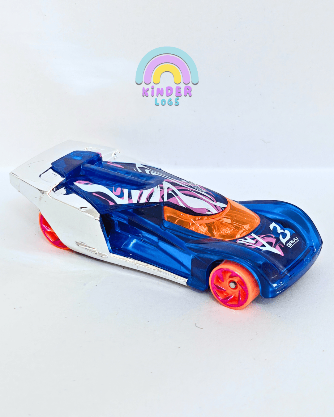 Hot Wheels Lindster Prototype - Blue (Uncarded - New) - Kinder Logs
