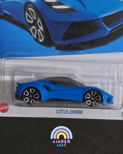 Hot Wheels Lotus Emira - Blue (Imported) - Kinder Logs