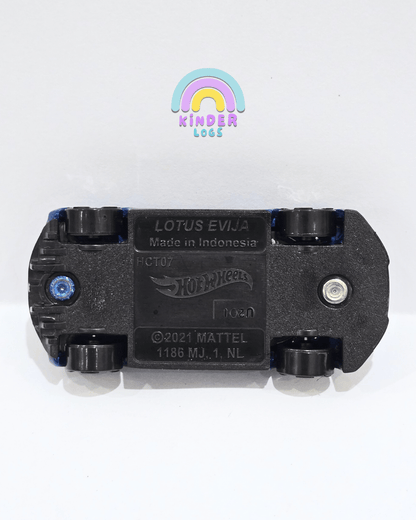 Hot Wheels Lotus Evija - Blue (Uncarded) - Kinder Logs
