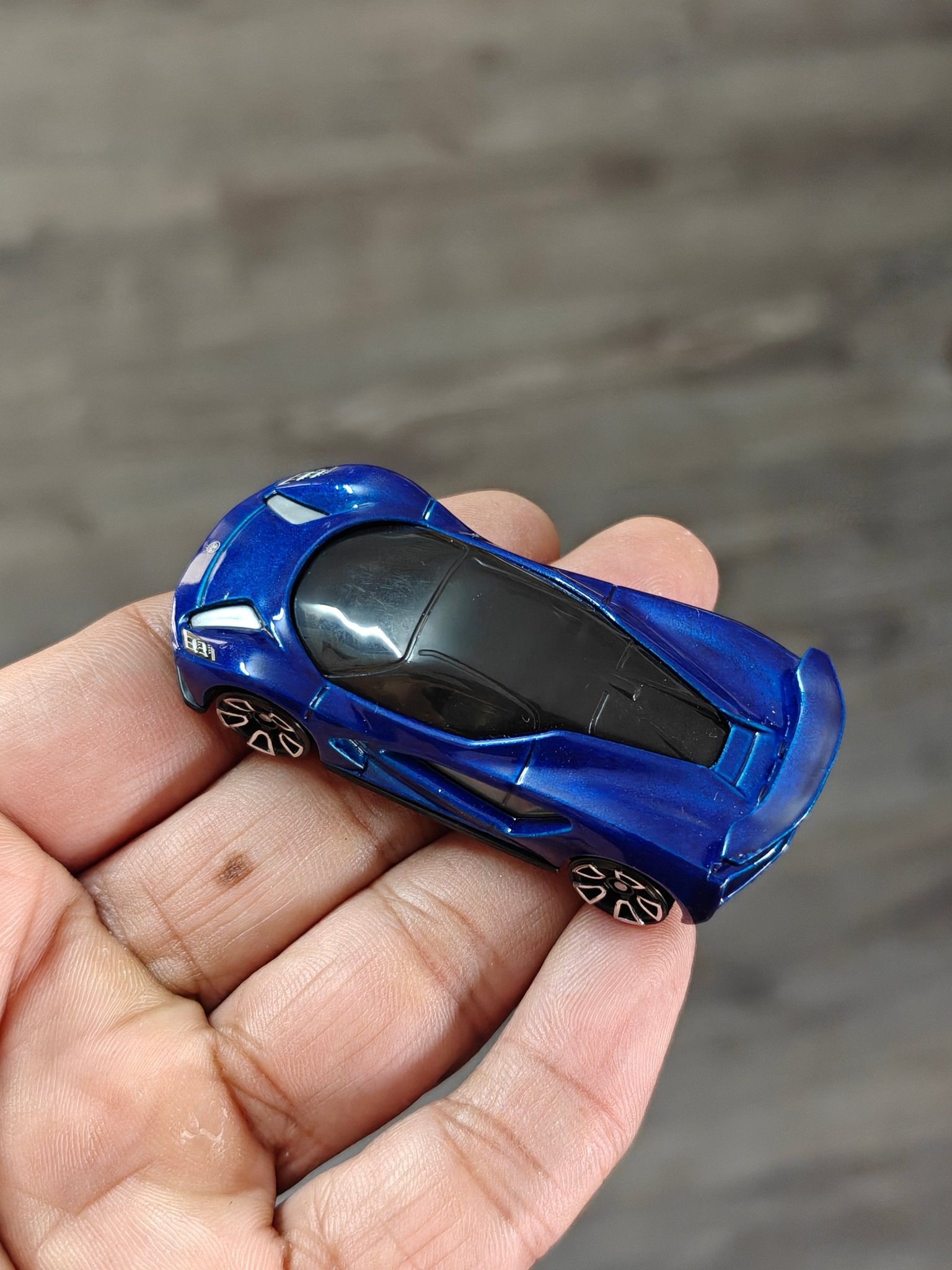 Hot Wheels Lotus Evija - Blue (Uncarded - New) - Kinder Logs