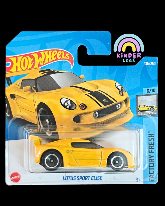 Hot Wheels Lotus Sport Elise - Yellow (Imported - Short Card) - Kinder Logs