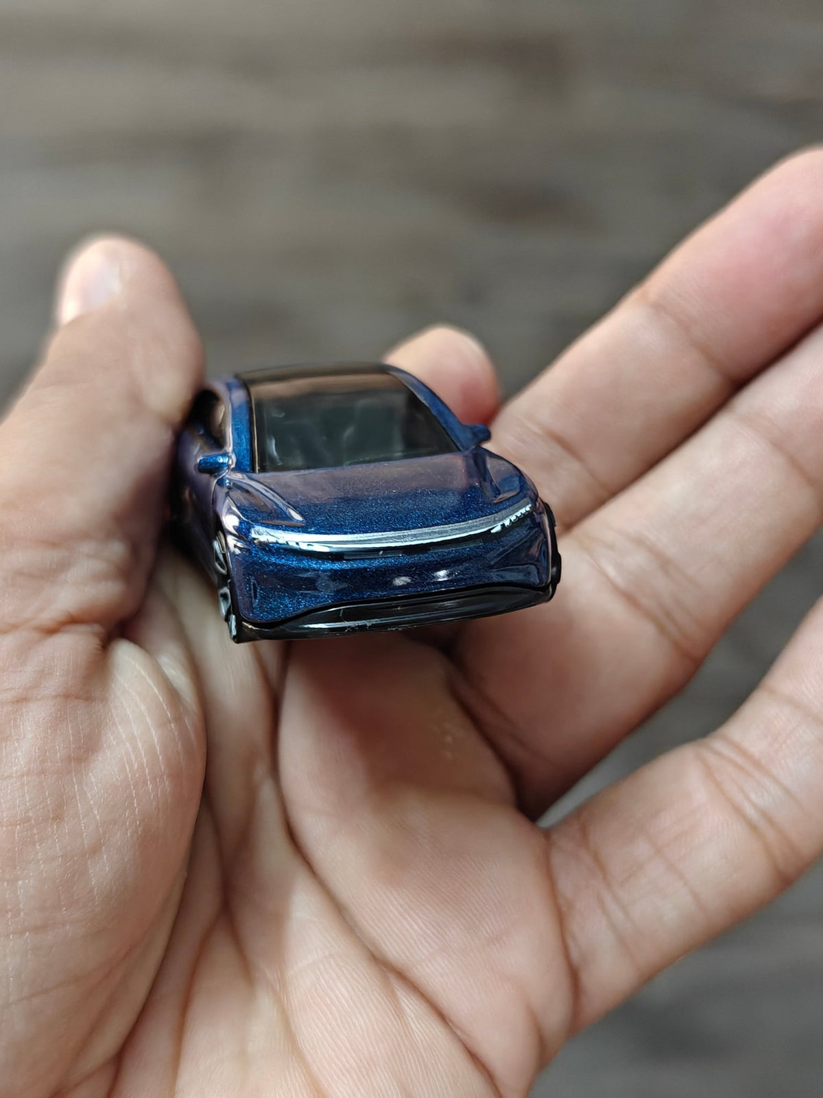 Hot Wheels Lucid Air - Blue (Uncarded - New) - Kinder Logs