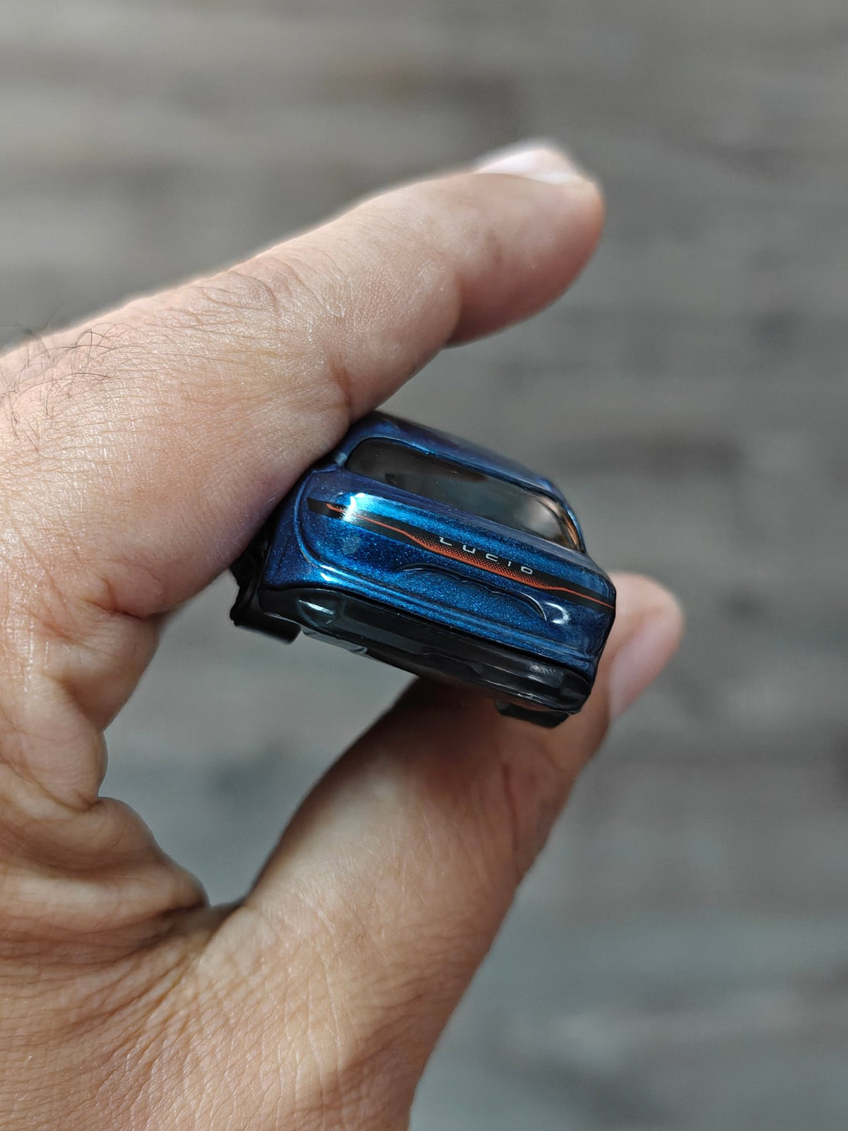 Hot Wheels Lucid Air - Blue (Uncarded - New) - Kinder Logs