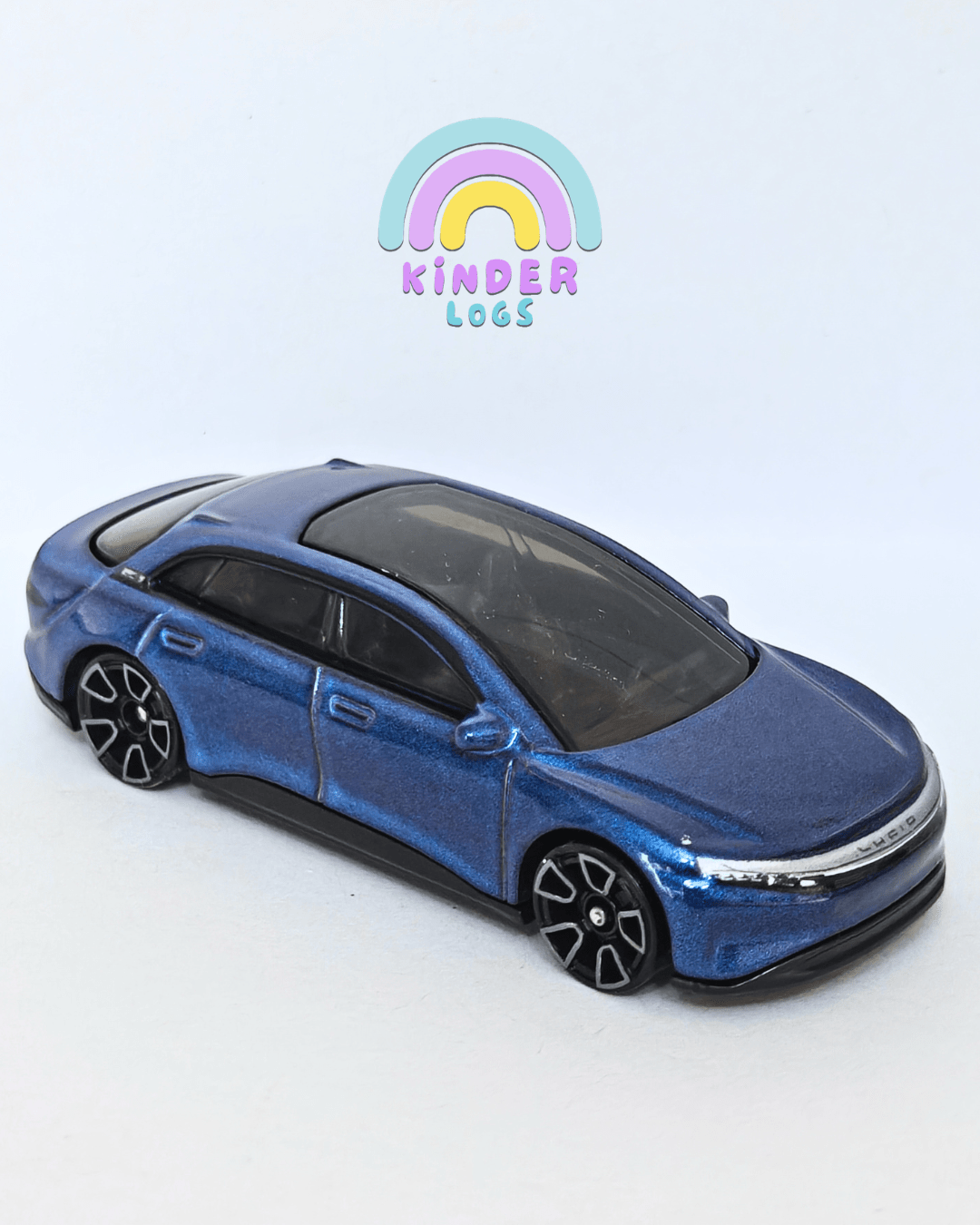 Hot Wheels Lucid Air - Blue (Uncarded - New) - Kinder Logs