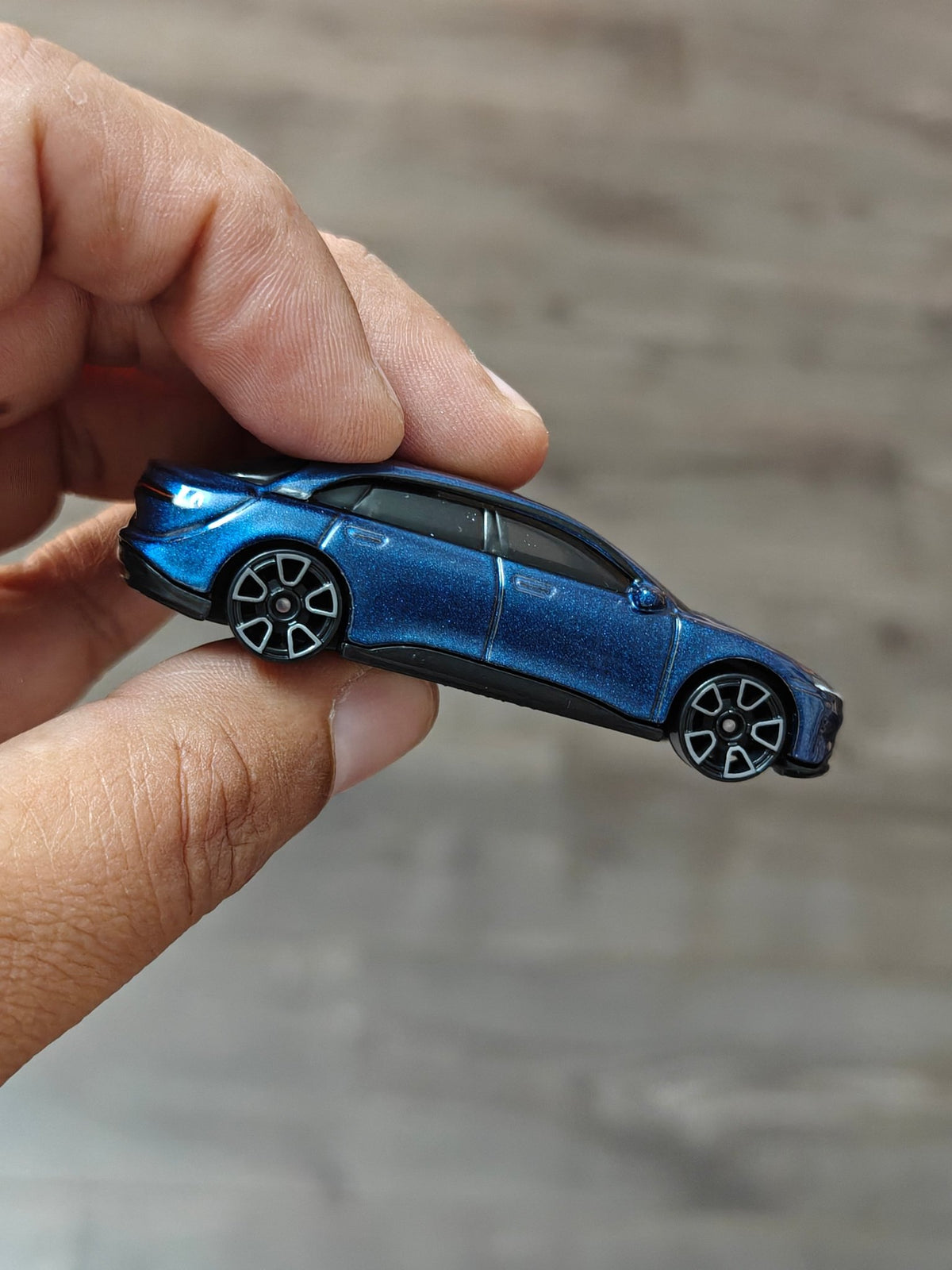 Hot Wheels Lucid Air - Blue (Uncarded - New) - Kinder Logs