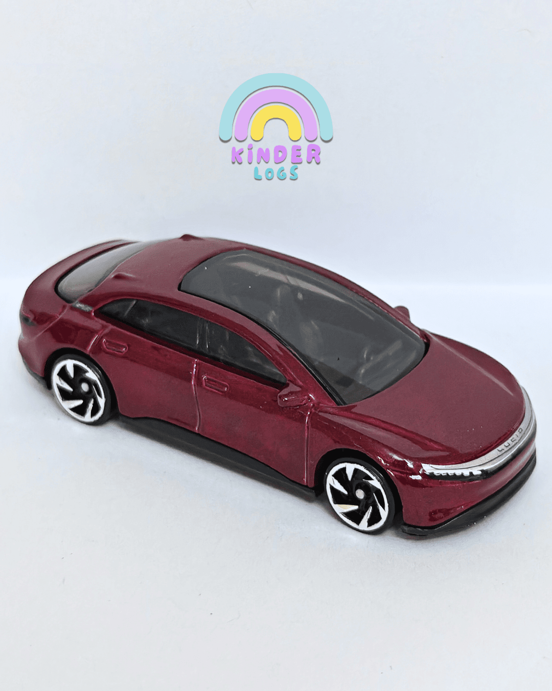 Hot Wheels Lucid Air - Maroon (Uncarded - New) - Kinder Logs