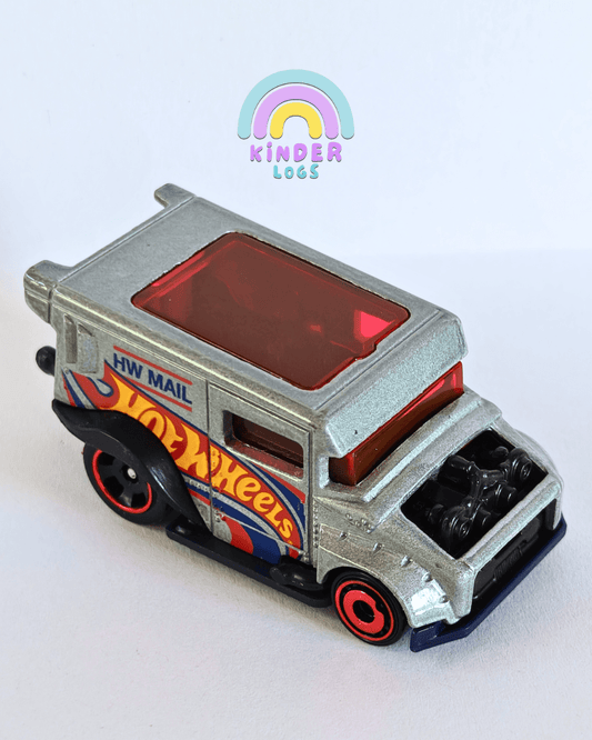 Hot Wheels Mailed It! - Silver (Uncarded - New) - Kinder Logs
