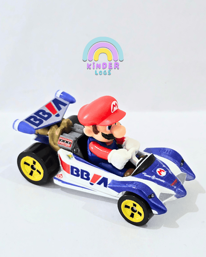 Hot Wheels Mario Kart - Circuit Special - MARIO Car (Uncarded) - Kinder Logs