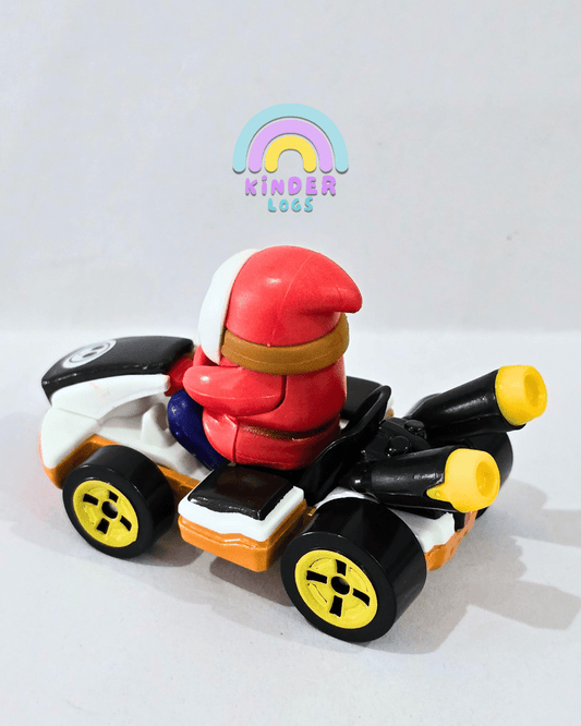 Hot Wheels Mario Kart - Standard Kart - SHY GUY Car (Uncarded) - Kinder Logs