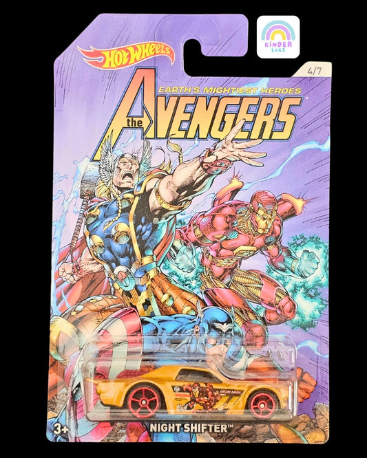 Hot Wheels Marvel Avengers Night Shifter Iron Man Car - Kinder Logs