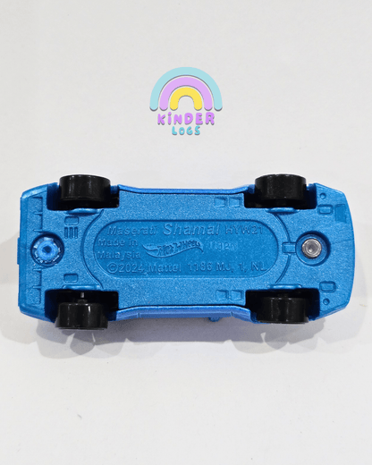 Hot Wheels Maserati Shamal - Blue (Uncarded - New) - Kinder Logs