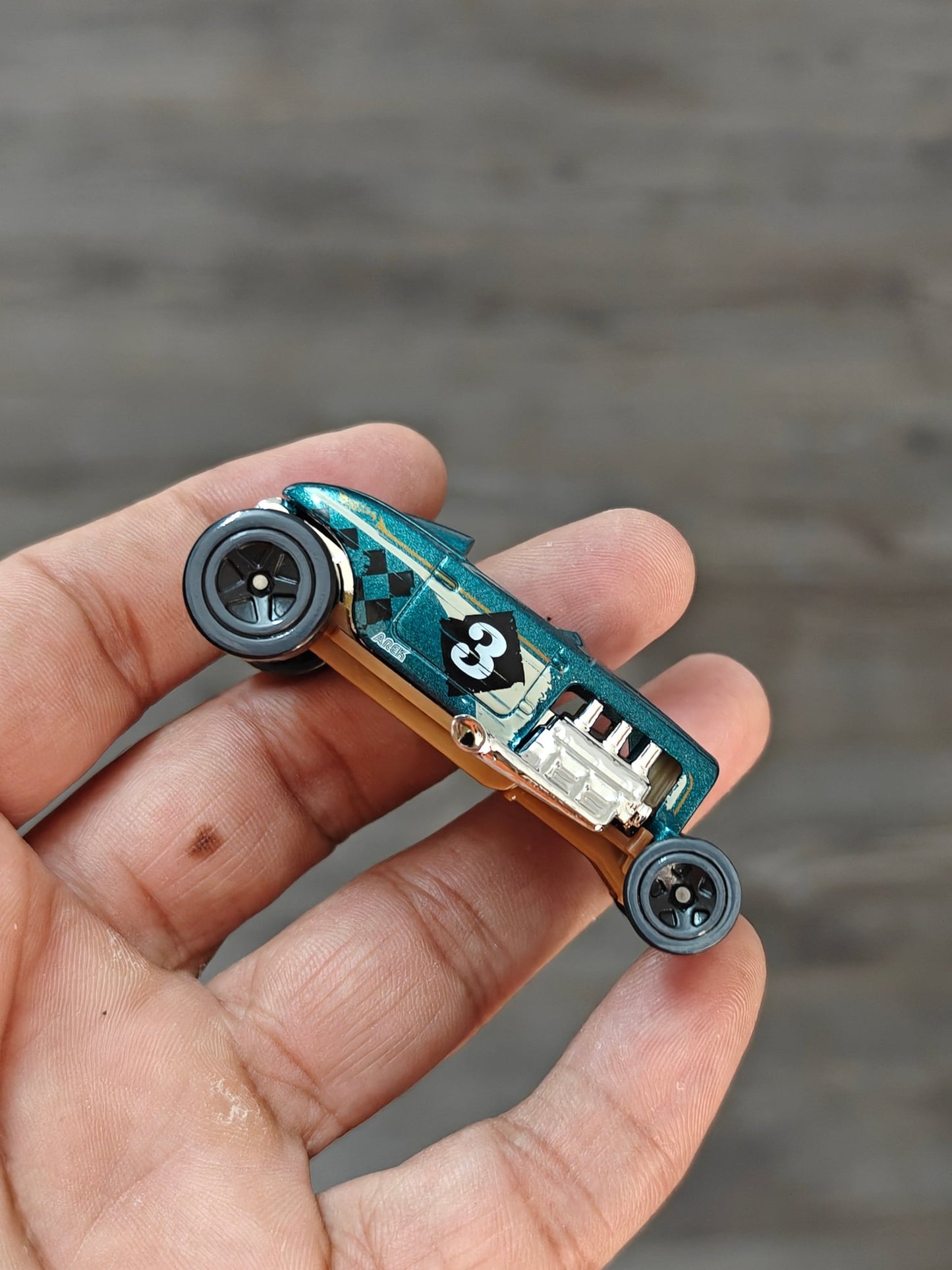 Hot Wheels Max Steel - Teal (Uncarded - New) - Kinder Logs