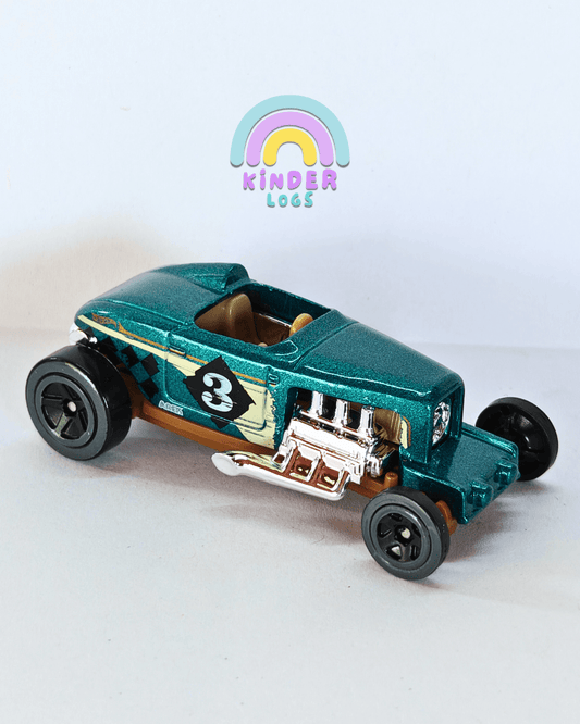 Hot Wheels Max Steel - Teal (Uncarded - New) - Kinder Logs