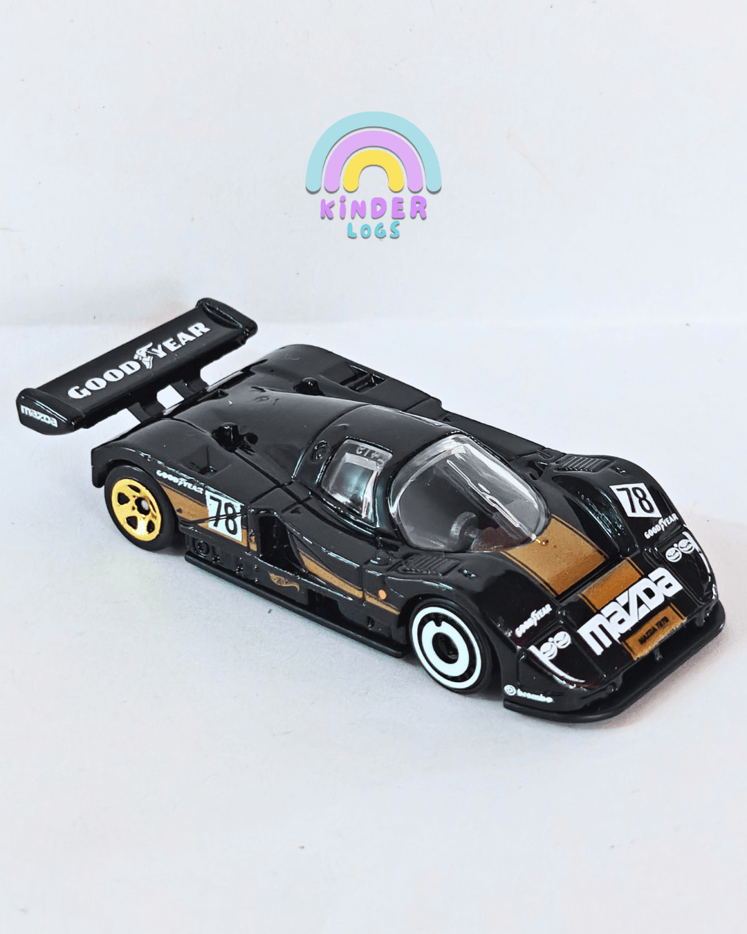 Hot Wheels Mazda 787B - Black (Uncarded - New) - Kinder Logs