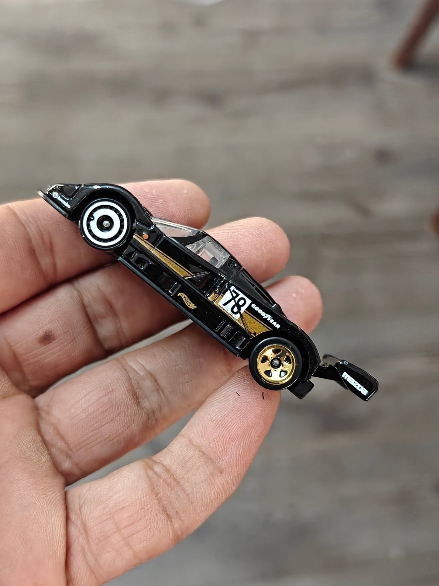 Hot Wheels Mazda 787B - Black (Uncarded - New) - Kinder Logs