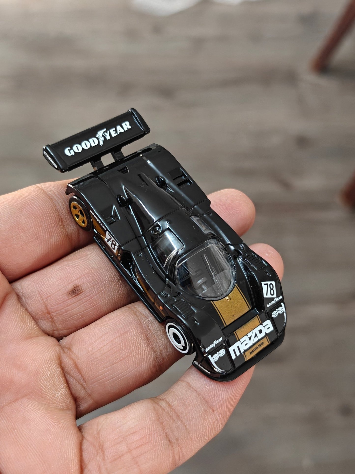 Hot Wheels Mazda 787B - Black (Uncarded - New) - Kinder Logs