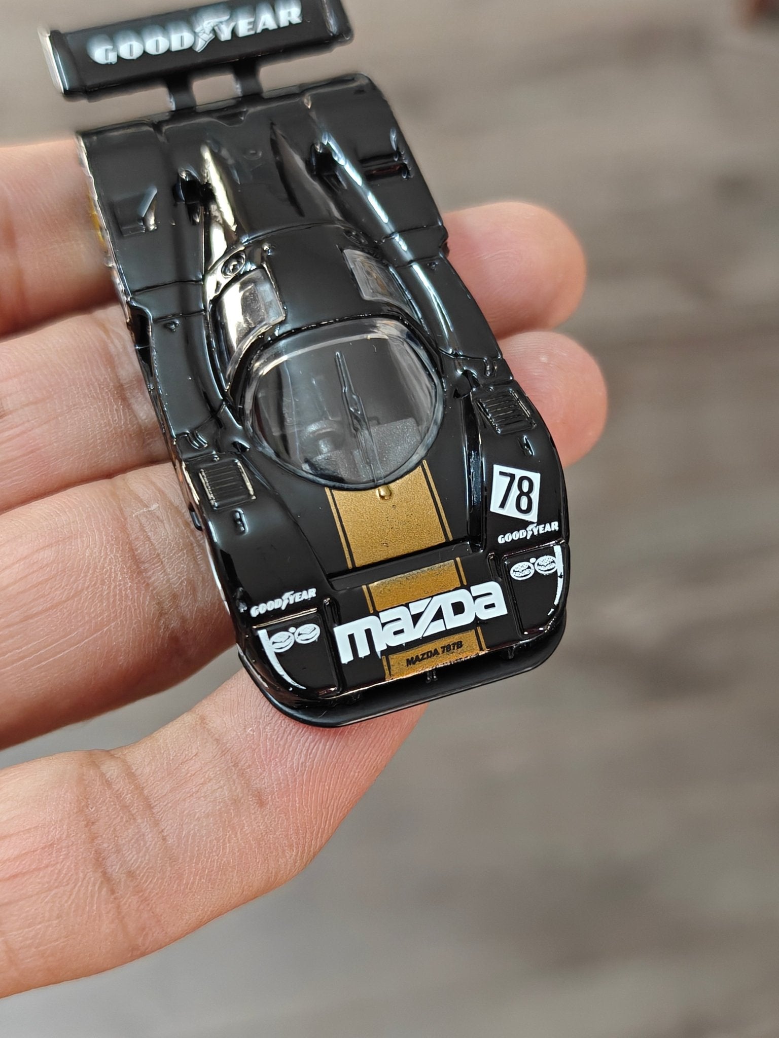 Hot Wheels Mazda 787B - Black (Uncarded - New) - Kinder Logs