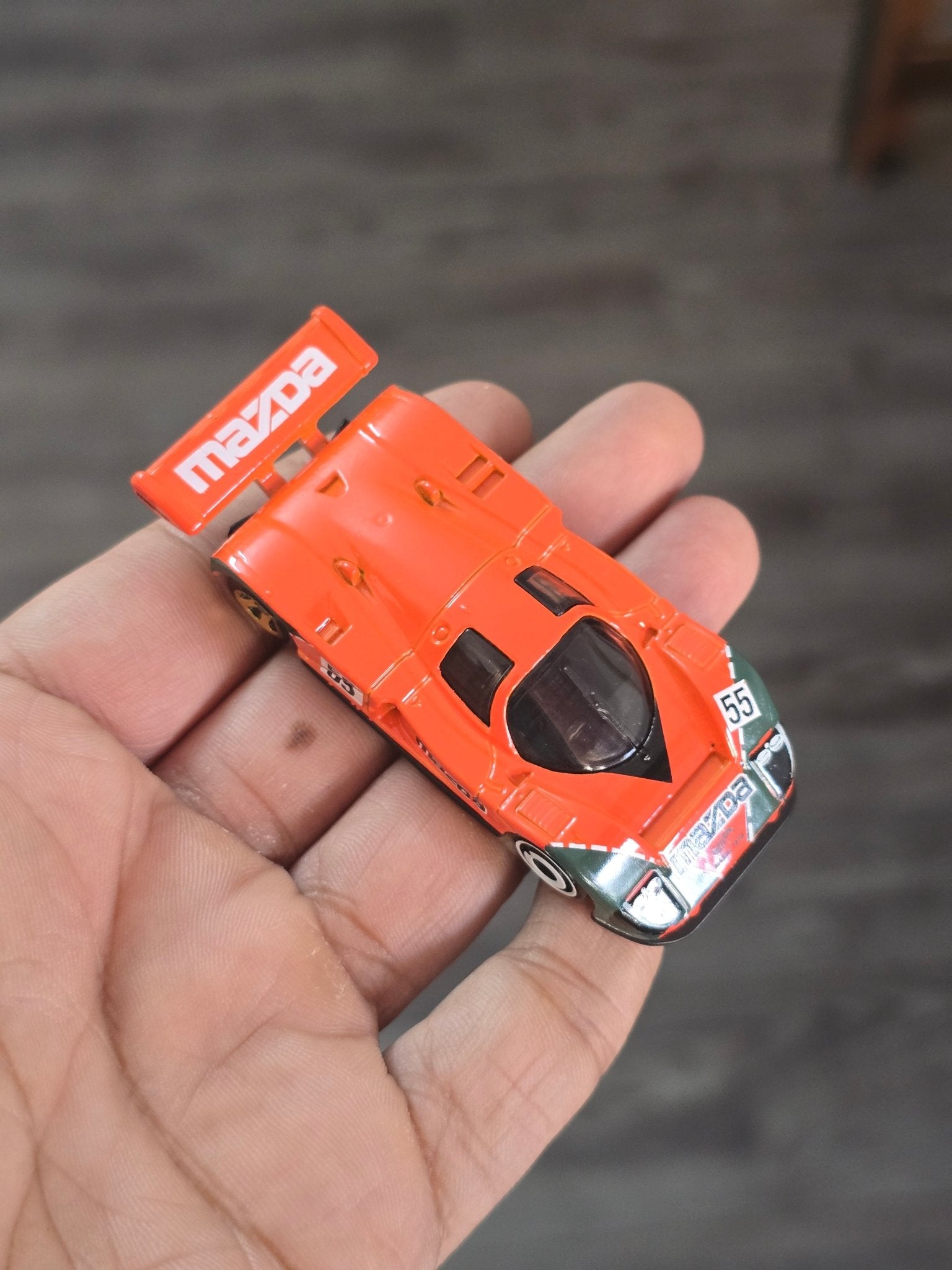 Hot Wheels Mazda 787B - Orange (Uncarded - New) - Kinder Logs