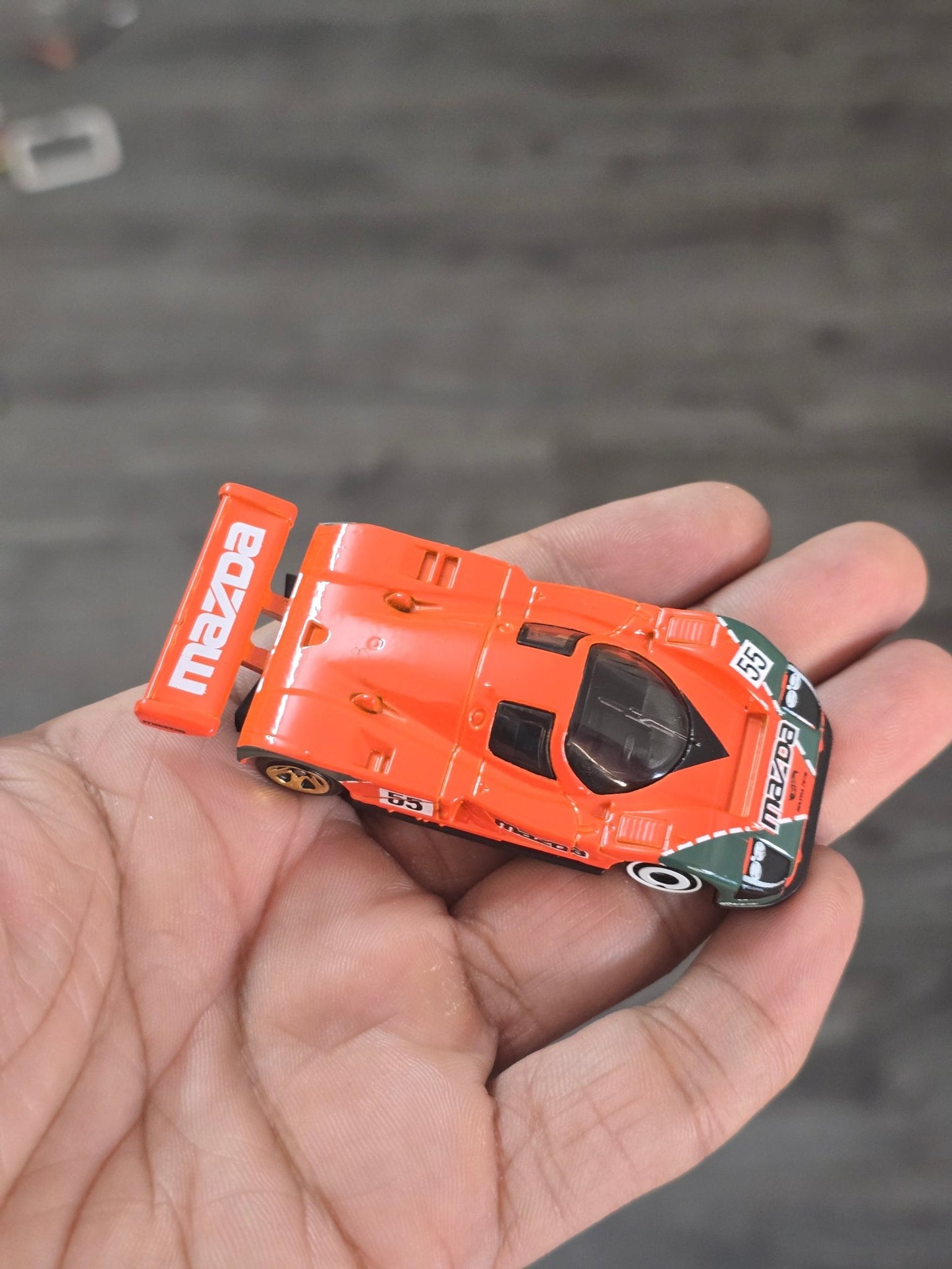Hot Wheels Mazda 787B - Orange (Uncarded - New) - Kinder Logs