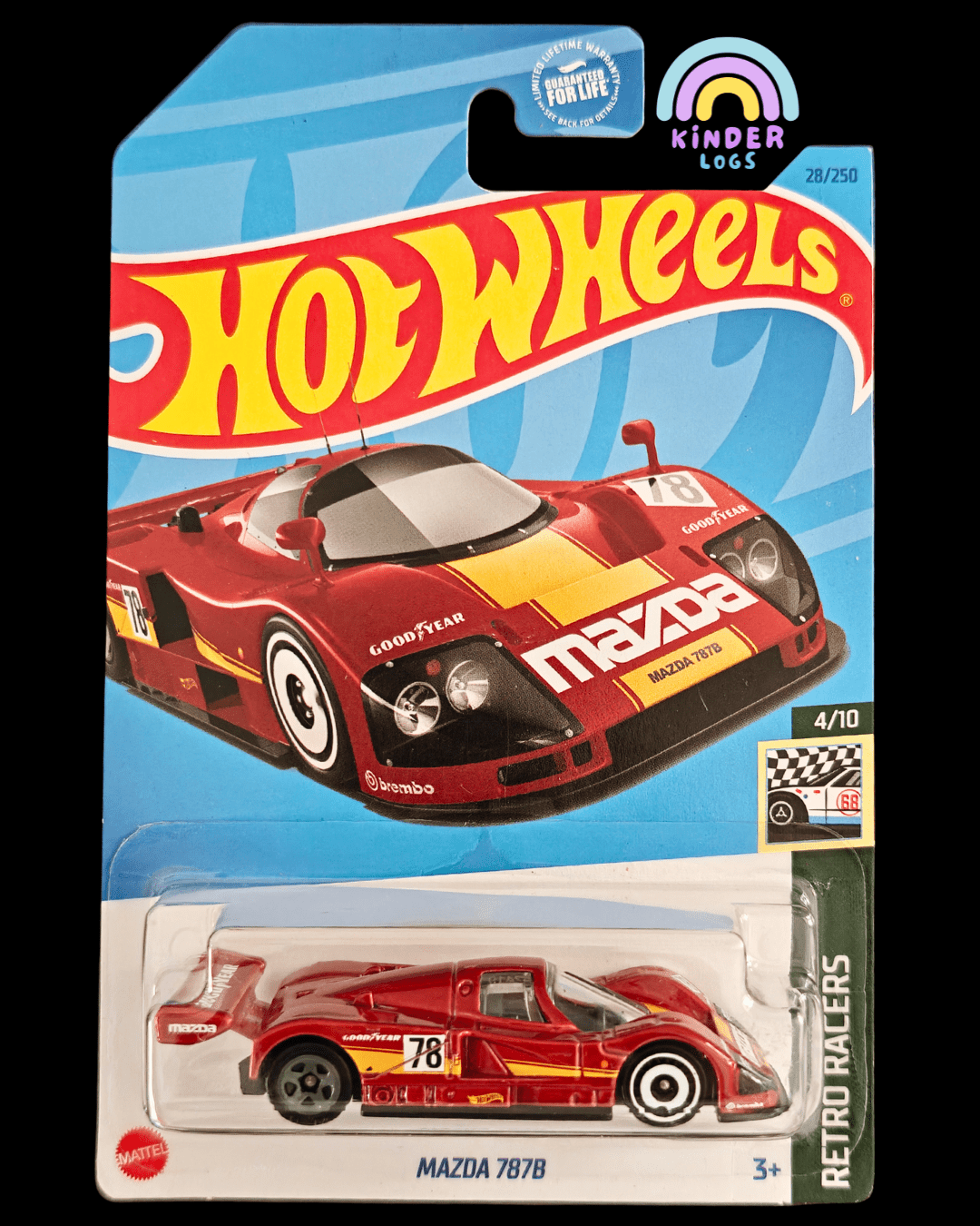 Hot Wheels Mazda 787B - Red (Imported) - Kinder Logs
