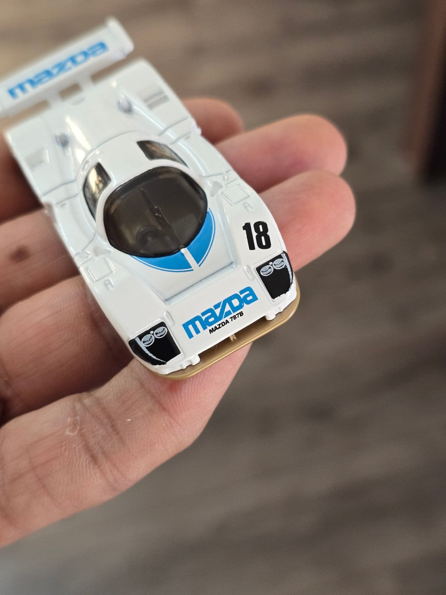 Hot Wheels Mazda 787B - White (Uncarded - New) - Kinder Logs