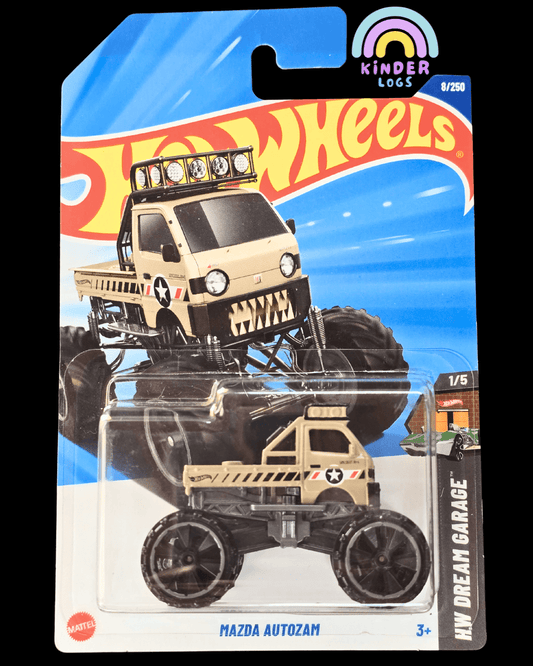 Hot Wheels Mazda Autozam - Beige (Imported) - Kinder Logs