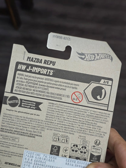 Hot Wheels Mazda Repu - Japan Imports (Imported) - Kinder Logs