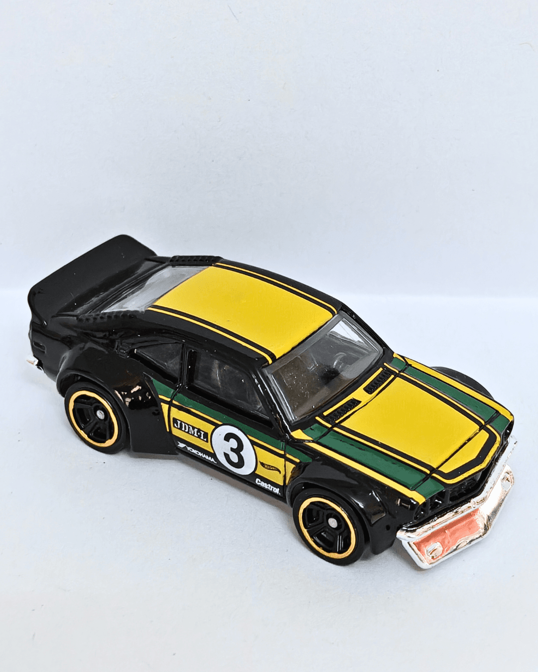 Hot Wheels Mazda RX - 3 - Dark Green (Uncarded - New) - Kinder Logs