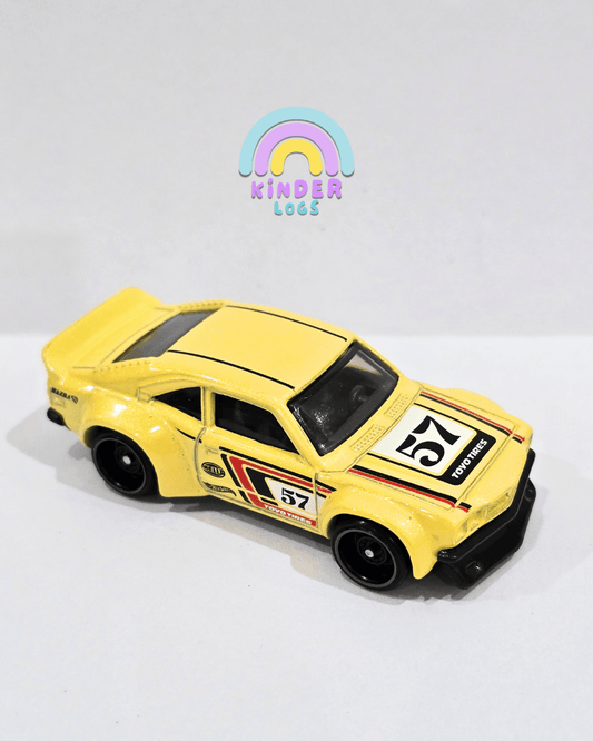 Hot Wheels Mazda RX - 3 - Yellow (Uncarded - New) - Kinder Logs