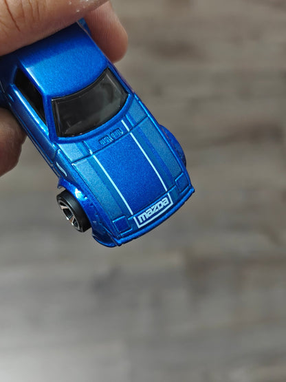 Hot Wheels Mazda RX-7 - Blue (Uncarded - New) - Kinder Logs