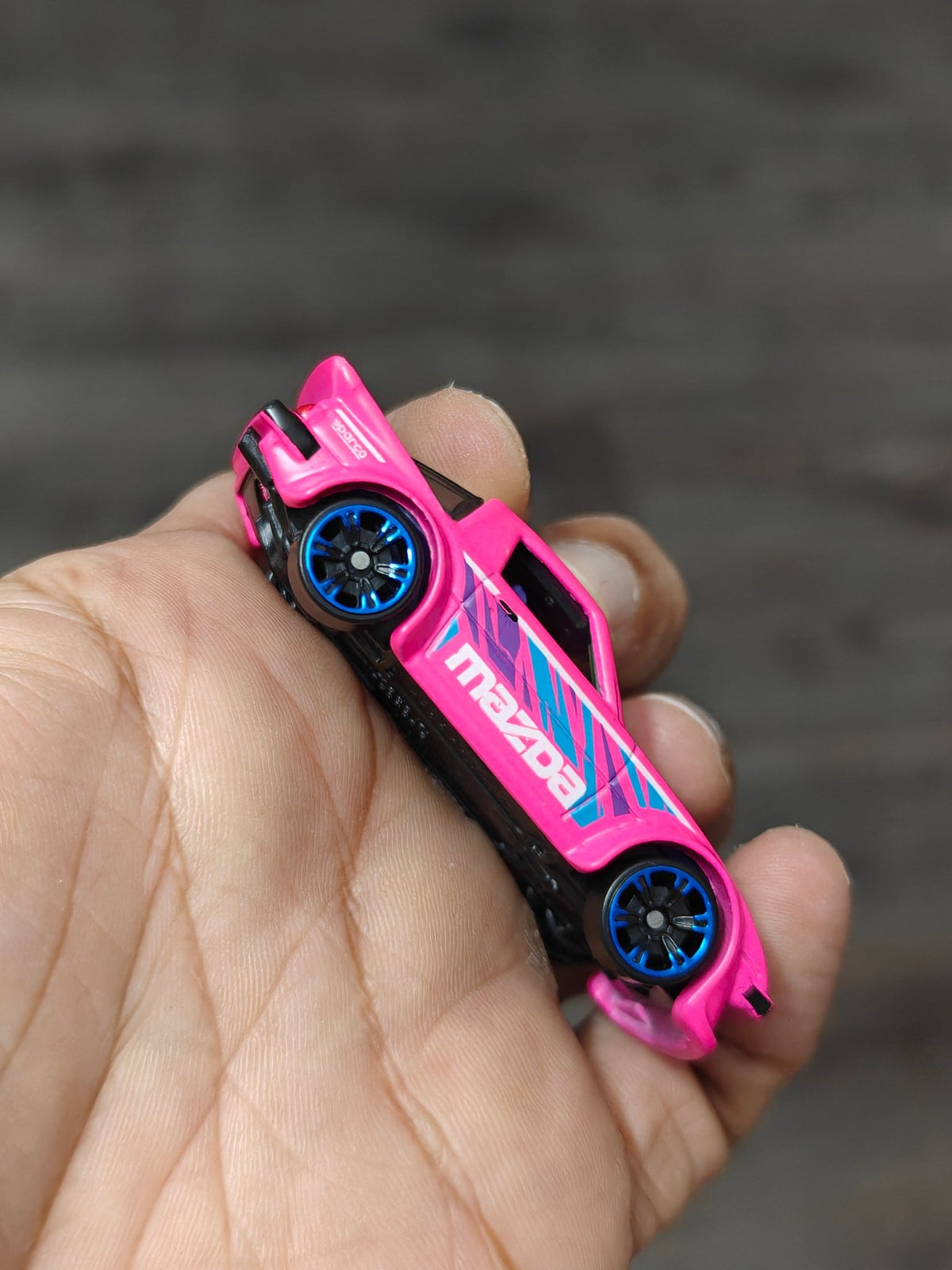 Hot Wheels Mazda RX-7 Neon Speeders - Pink (Uncarded - New) - Kinder Logs