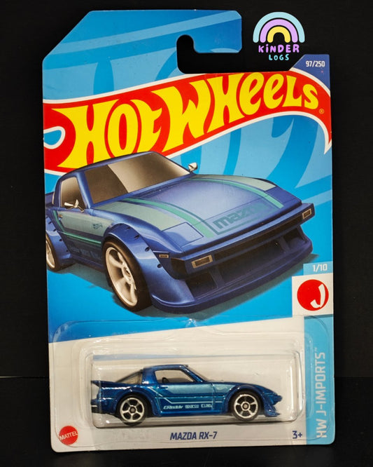 Hot Wheels Mazda RX7 With Graphics - Japan Imports - Kinder Logs