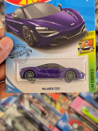 Hot Wheels McLaren 720S - Purple Color - Kinder Logs