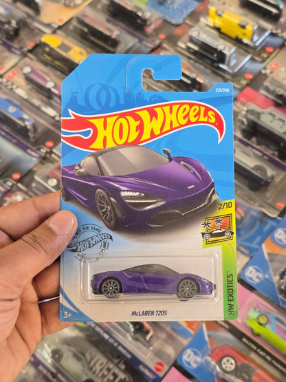 Hot Wheels McLaren 720S - Purple Color - Kinder Logs