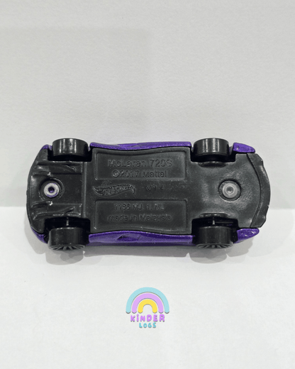 Hot Wheels McLaren 720S - Purple (Uncarded) - Kinder Logs