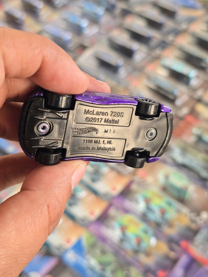 Hot Wheels McLaren 720S - Purple (Uncarded) - Kinder Logs