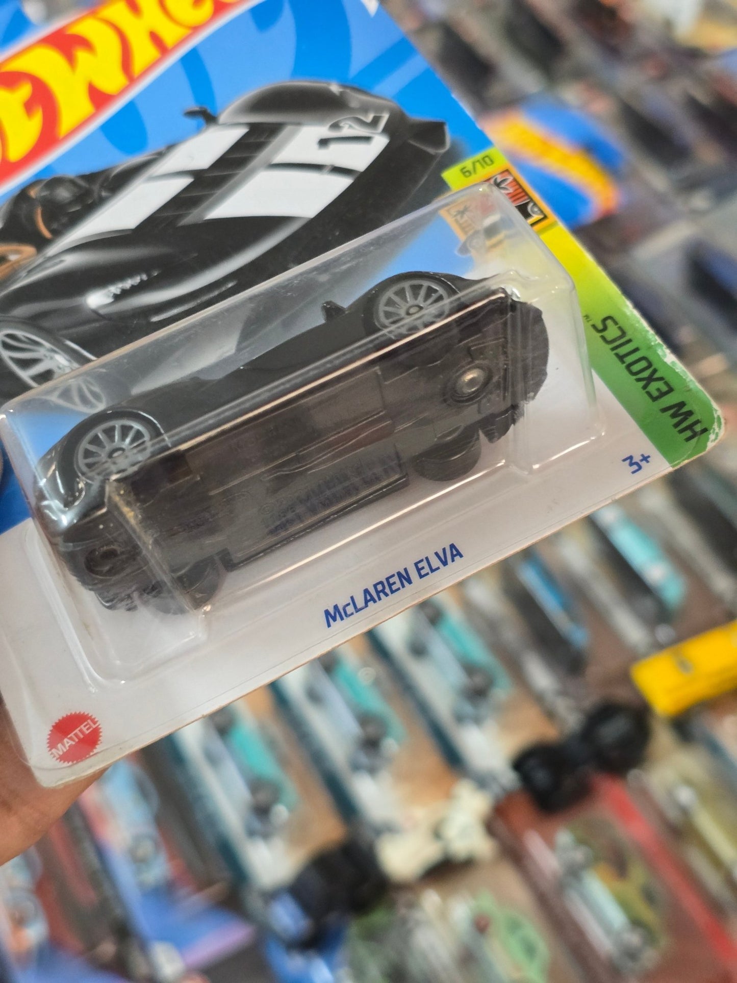 Hot Wheels McLaren Elva - Black (Imported) - Kinder Logs