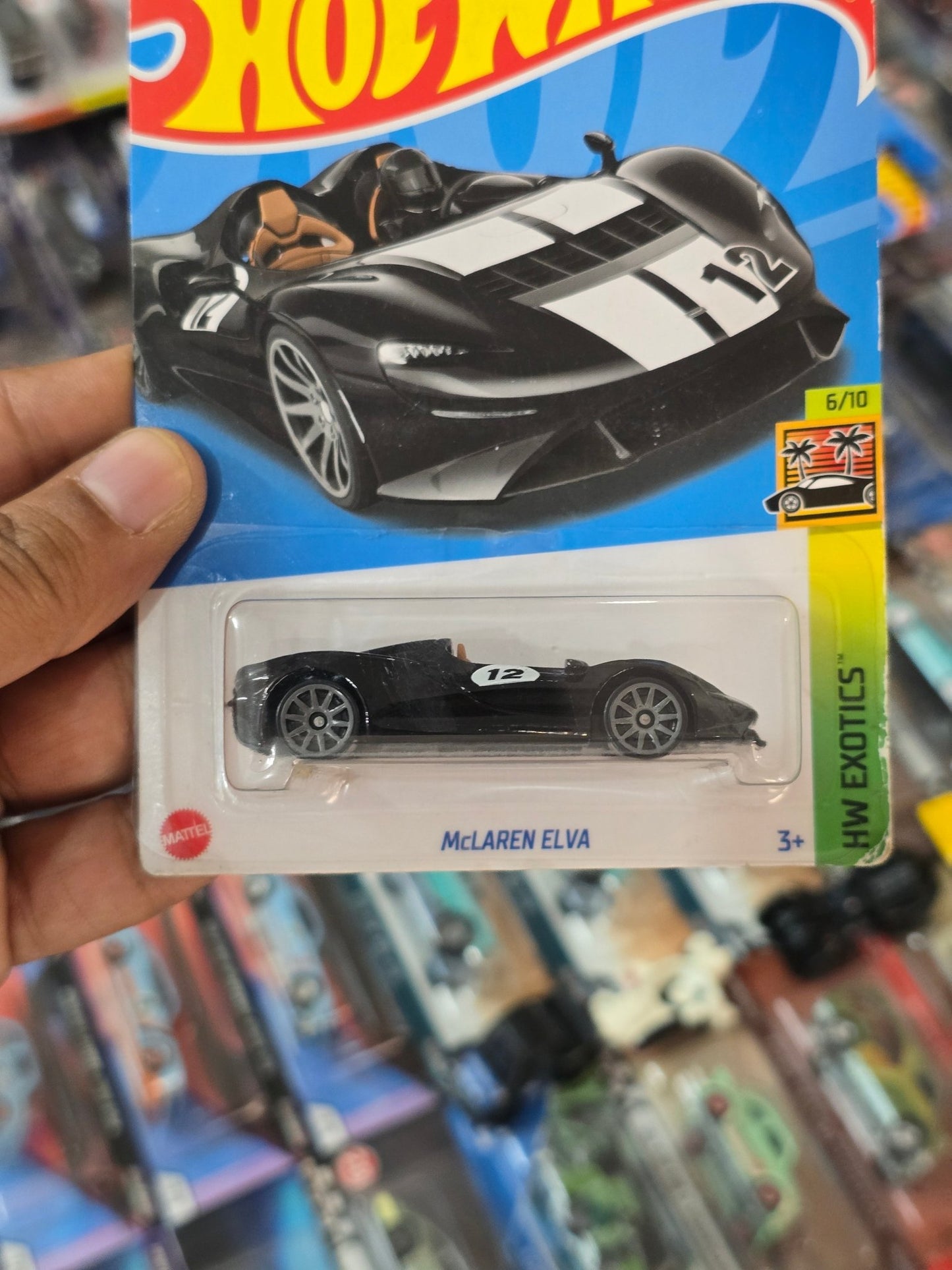Hot Wheels McLaren Elva - Black (Imported) - Kinder Logs