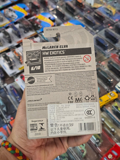 Hot Wheels McLaren Elva - Black (Imported) - Kinder Logs