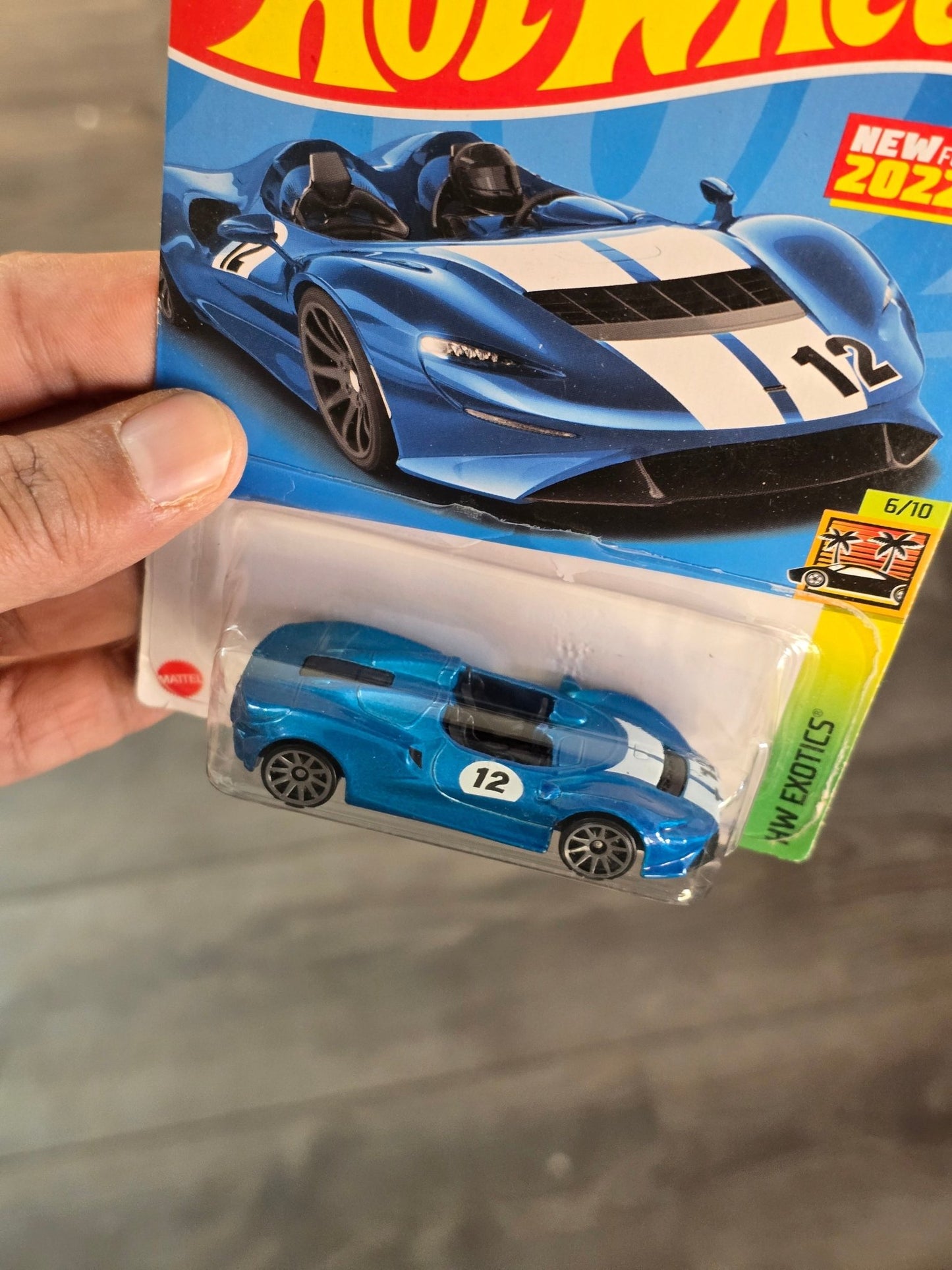 Hot Wheels McLaren Elva - Blue (Imported) - Kinder Logs