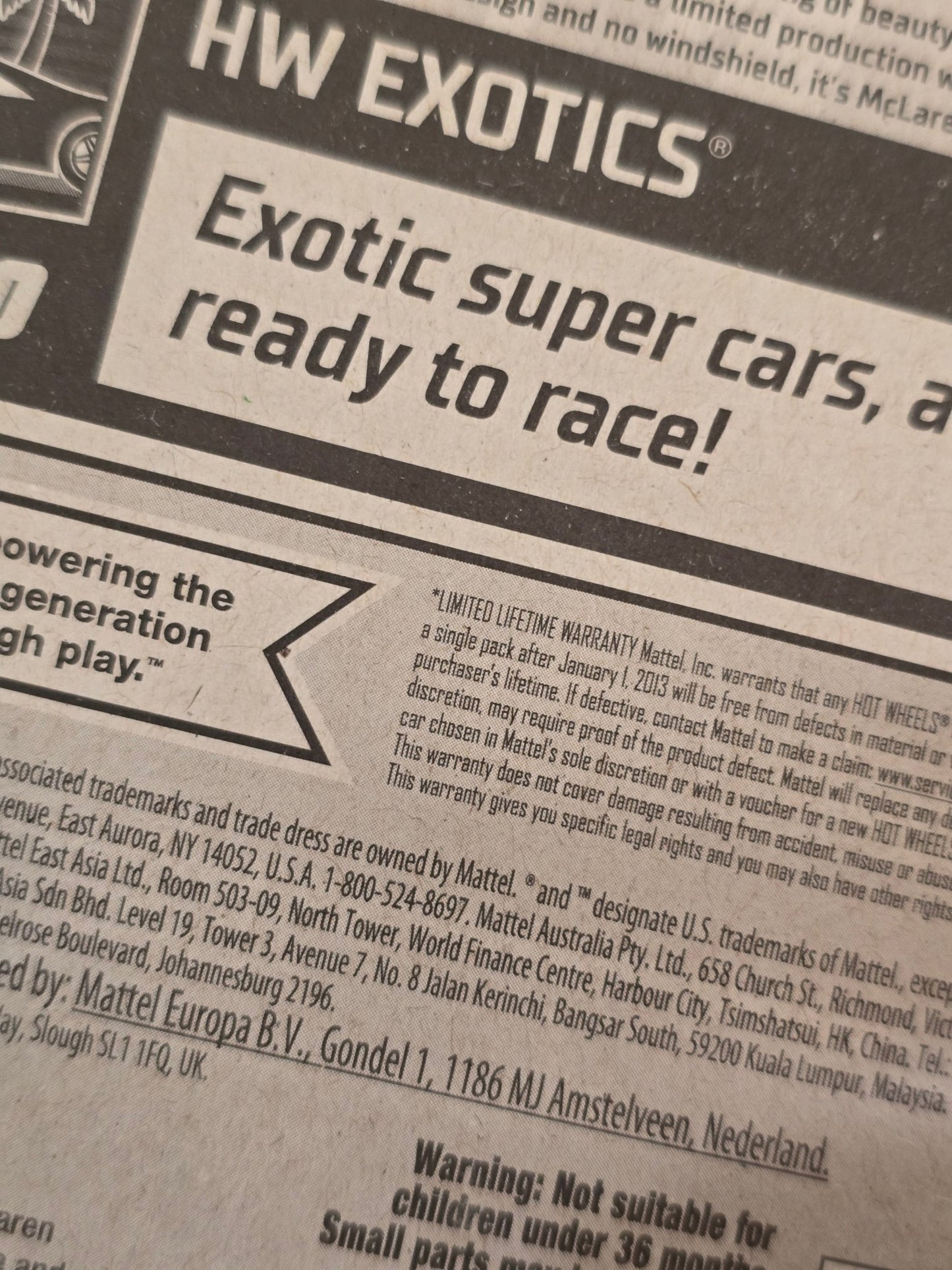 Hot Wheels McLaren Elva - Blue (Imported) - Kinder Logs