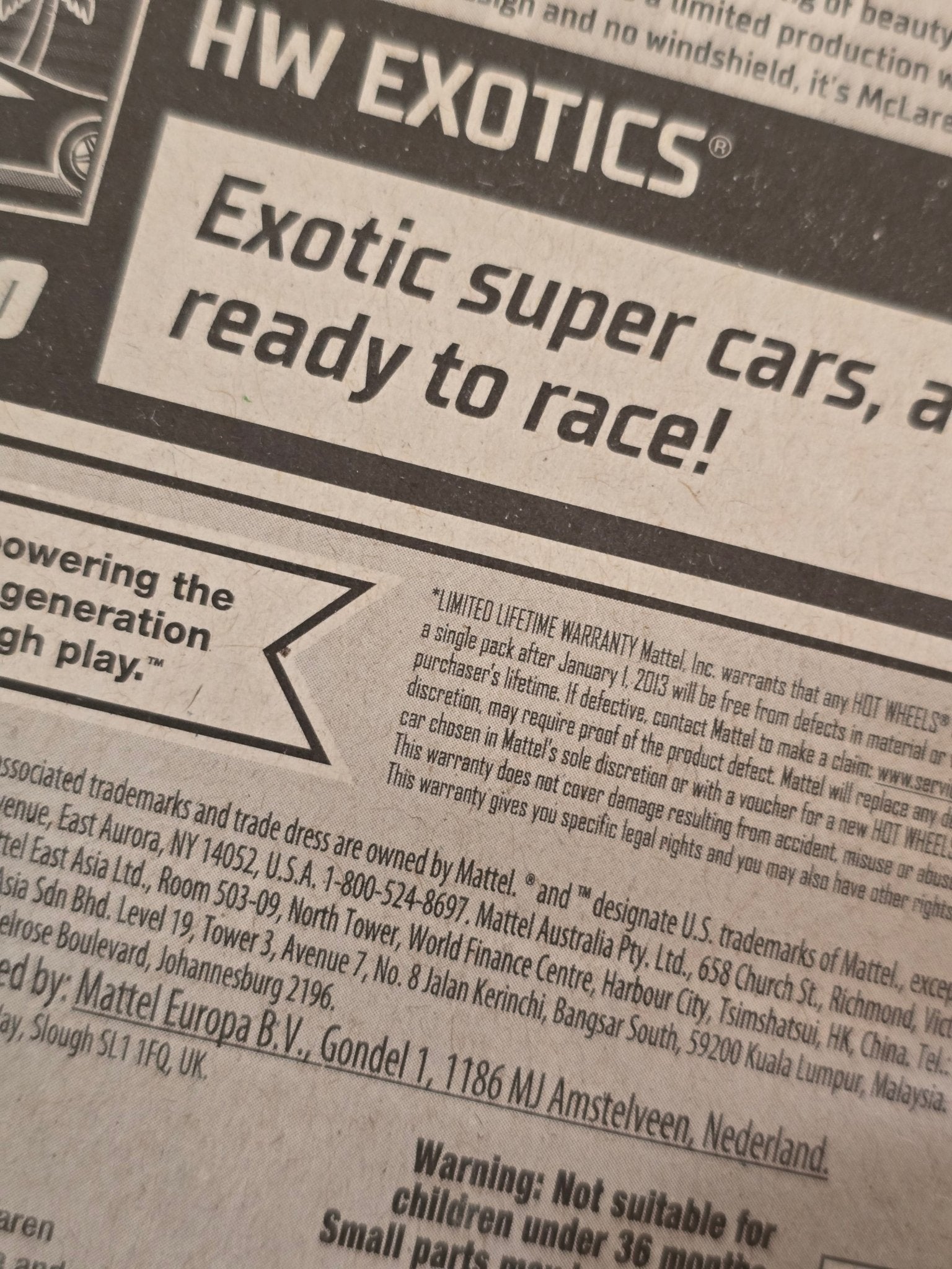 Hot Wheels McLaren Elva - Blue (Imported) - Kinder Logs