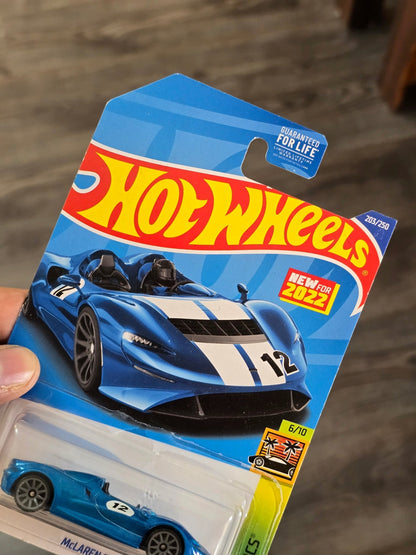 Hot Wheels McLaren Elva - Blue (Imported) - Kinder Logs