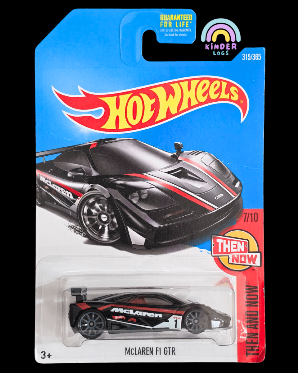 Hot Wheels McLaren F1 GTR - Black (Imported) - Kinder Logs