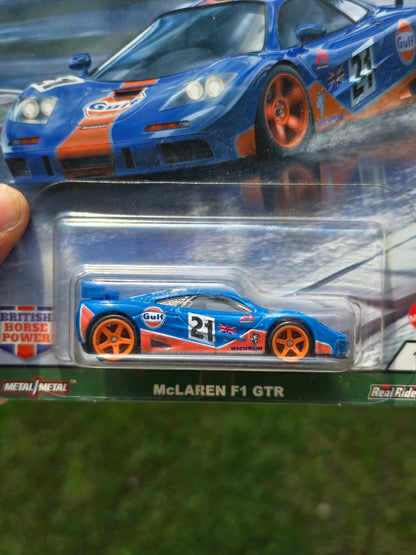Hot Wheels McLaren F1 GTR British Horse Power Edition - Kinder Logs