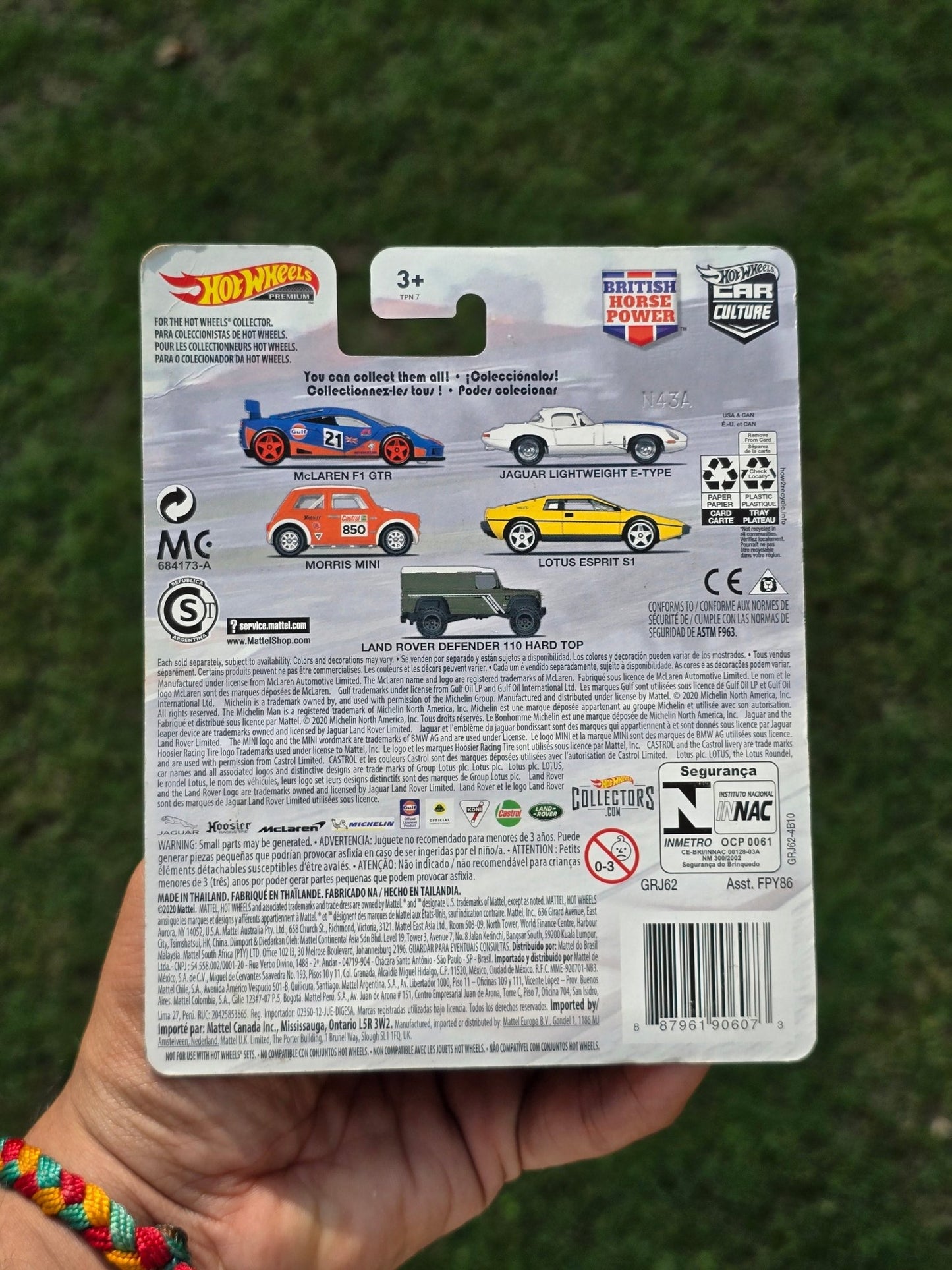 Hot Wheels McLaren F1 GTR British Horse Power Edition - Kinder Logs