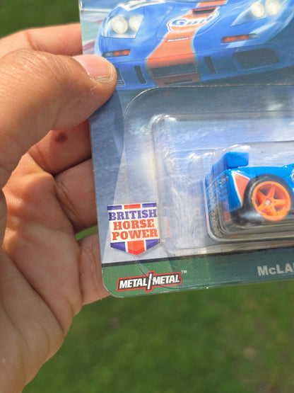Hot Wheels McLaren F1 GTR British Horse Power Edition - Kinder Logs
