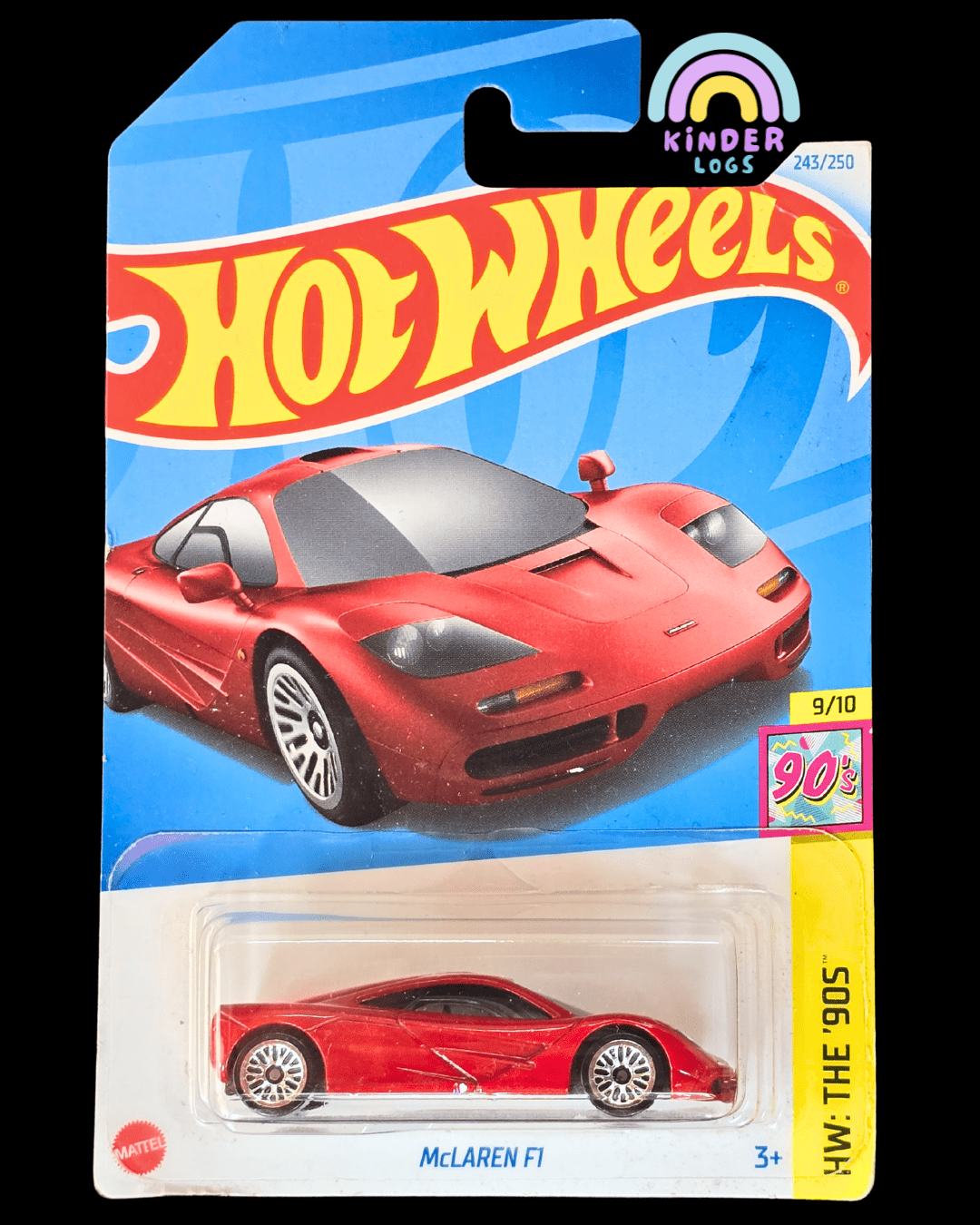Hot Wheels McLaren F1 - Red (Imported) - Kinder Logs