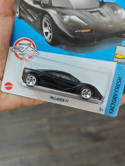 Hot Wheels McLaren F1 Ryu's Rides - Black (Imported) - Kinder Logs